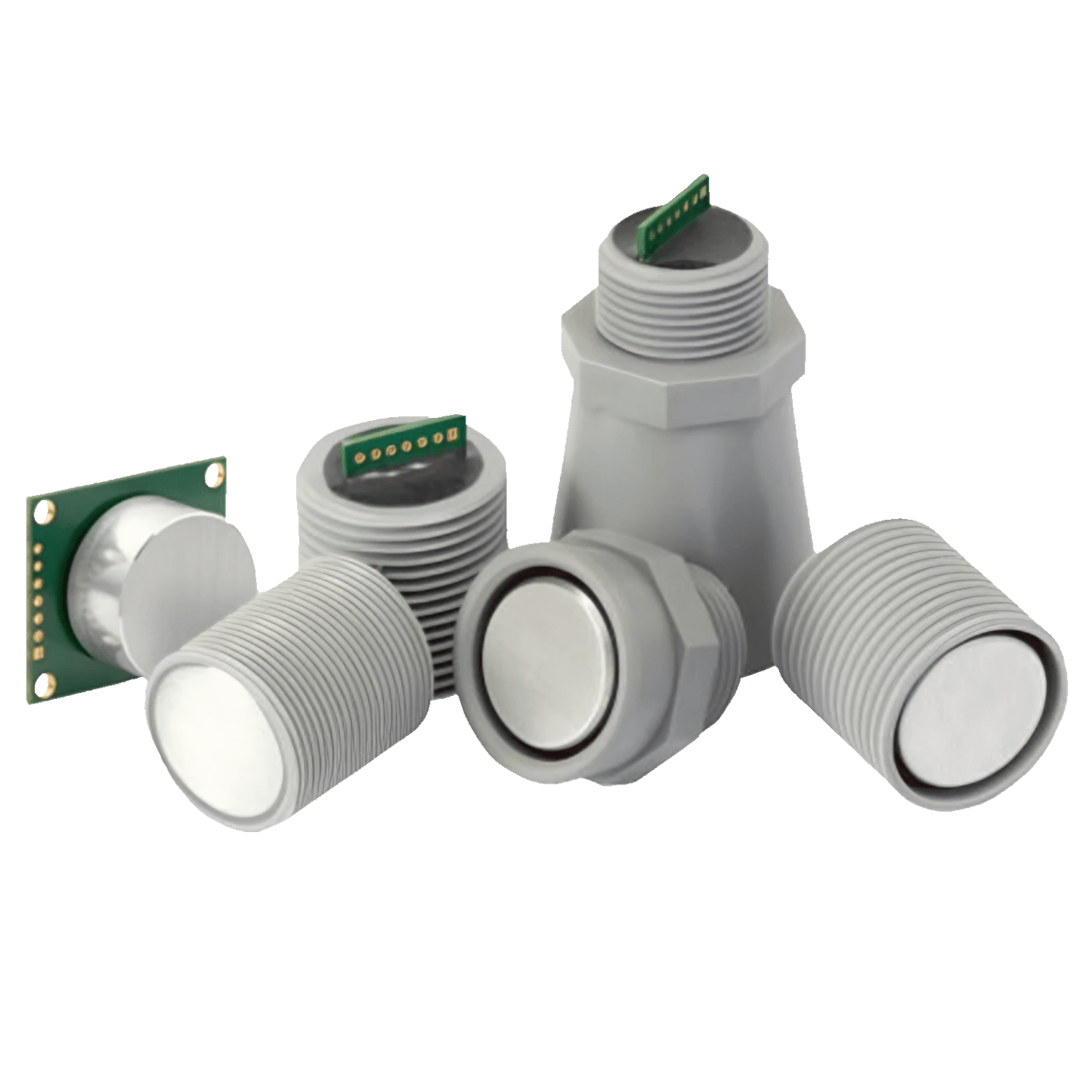 Examples of housing types available for MaxBotix ultrasonic sensors