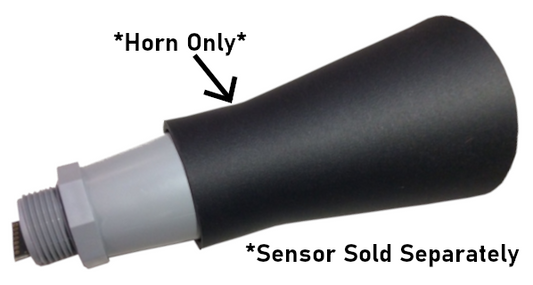 MB7974 Snow Sensor Horn (Snap On Horn) for MaxBotix Ultrasonic Sensors in the color Black
