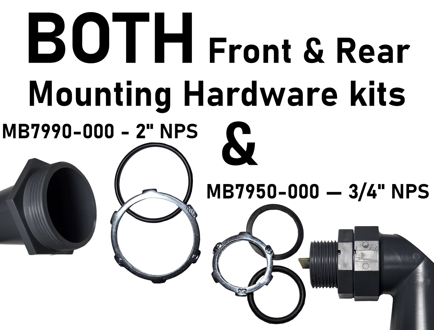 MB7993 TankSensor Front and Rear Mounting Hardware